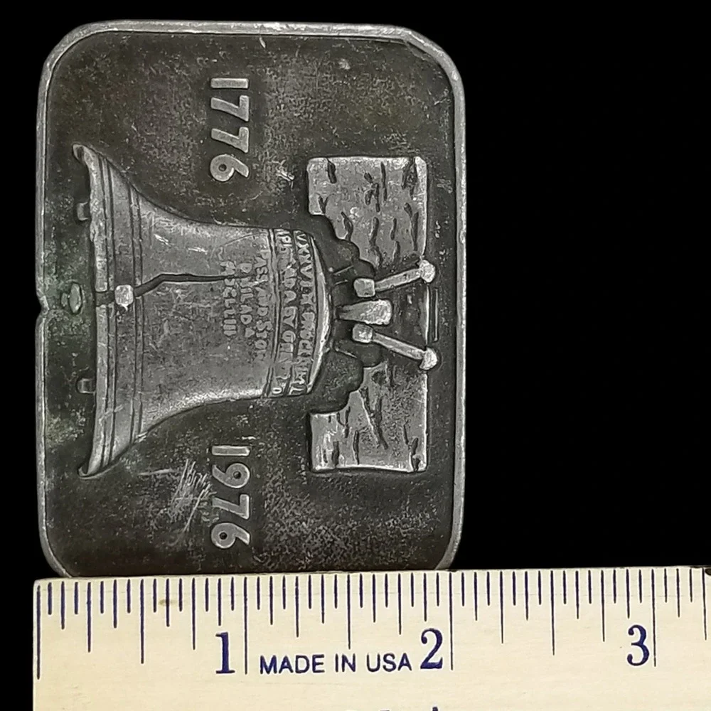 1976 Vintage‎ Liberty Bell 1776 1976 Bicentennial Belt Buckle Made In The USA